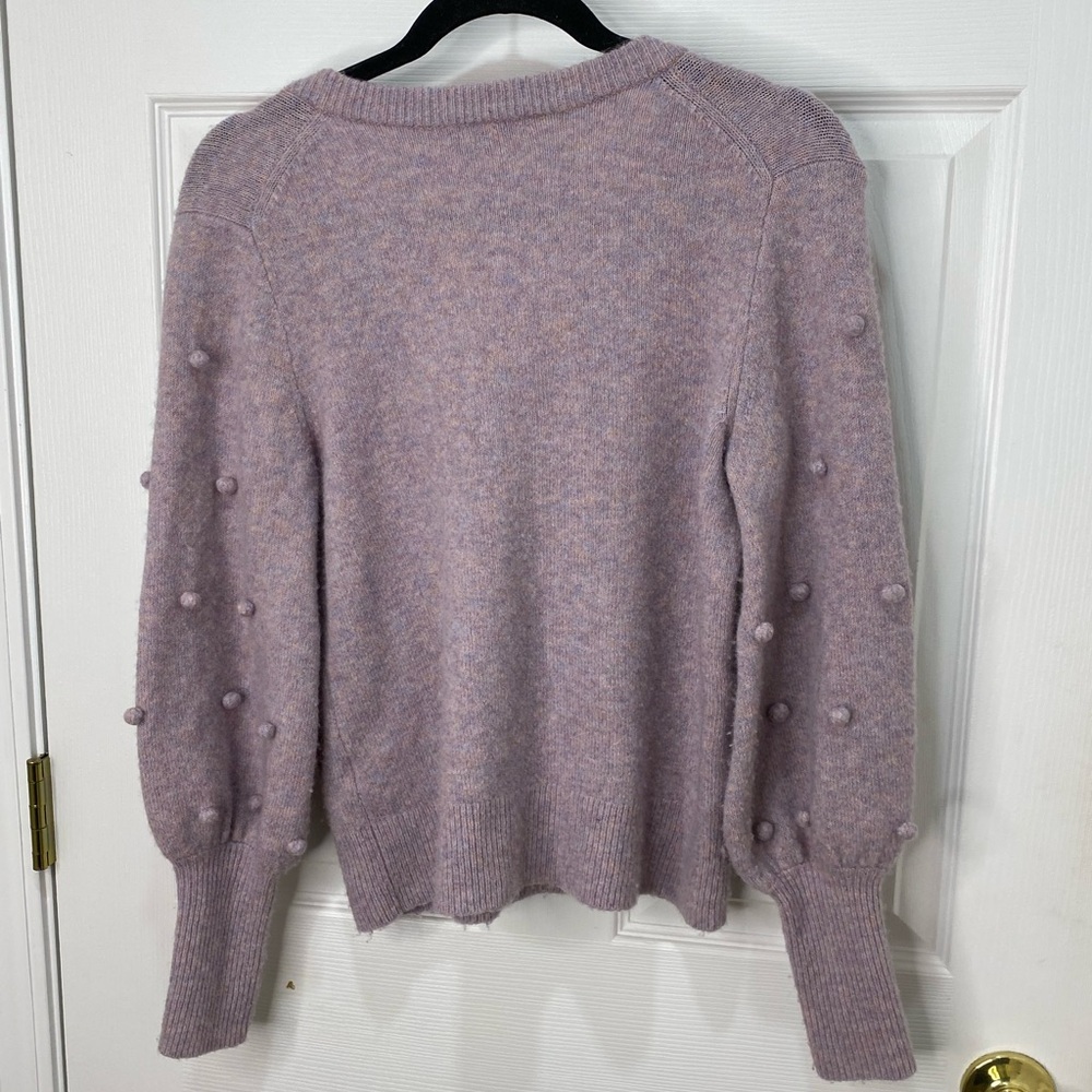 Madewell purple pink long sleeve v neck sweater, size xsmall - Picture 9 of 10